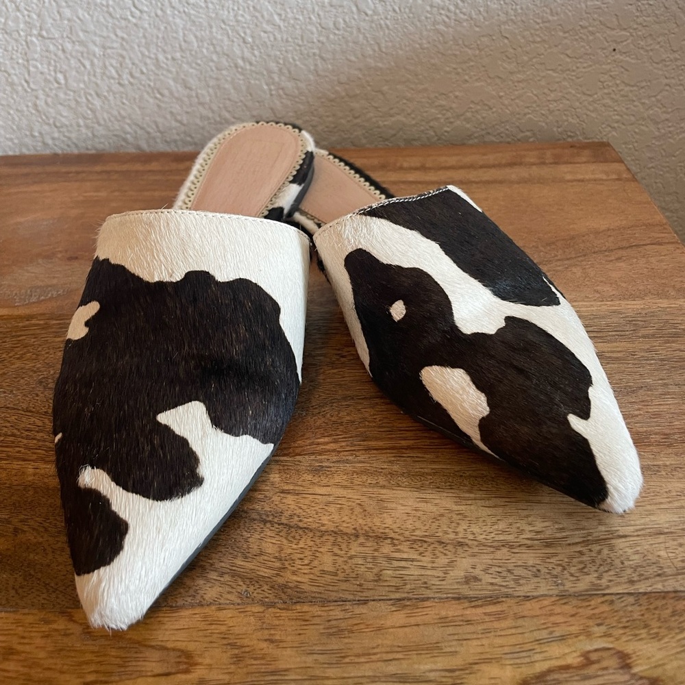 Fun Cow Hide Mules